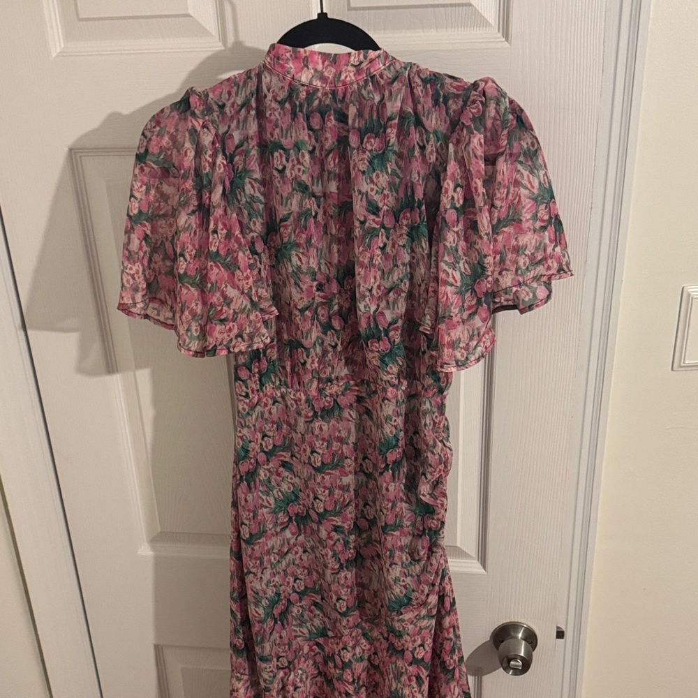 En Saison Pink Floral Long Sleeve Dress